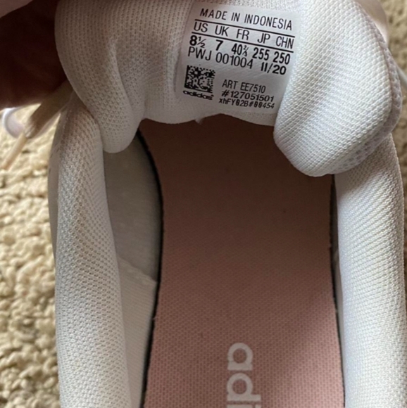 Adidas Advantage White/Pink Cloud - Picture 2 of 4